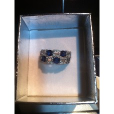 anelli con brillanti e zaffiri modello bulgari